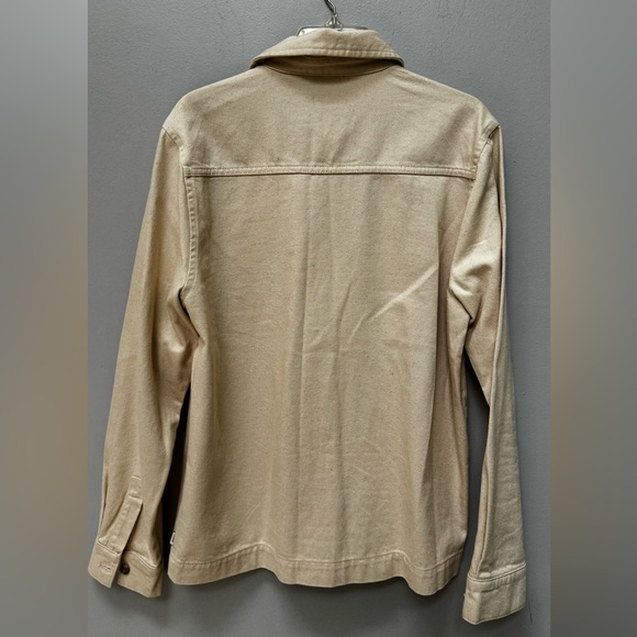 Les Deux Cream Twill Overshirt in Medium - Picture 3 of 7